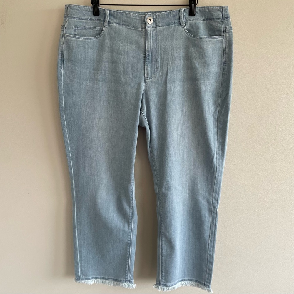 J. Jill Authentic Fit Cropped Jeans Aspen Wash Size 16